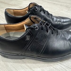 Men's FootJoy Dryjoy Premiere Flint Spikeless Golf Shoes Black